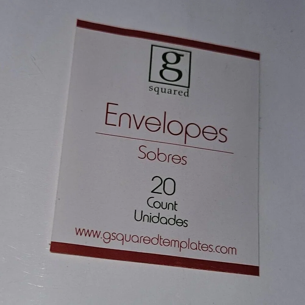 NEW 5 Packs Snowflake Envelopes Christmas Letters White Silver G Squared